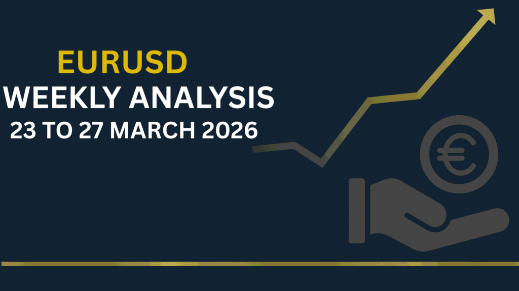 EURUSD weekly chart showing key levels and market structure 23th–27th Mar