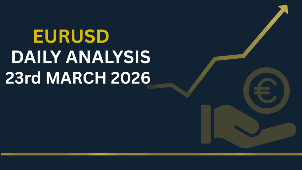EURUSD chart showing key levels and market structure 23rd Mar