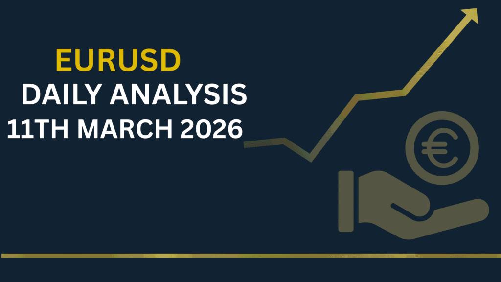 EURUSD chart showing key zones and price structure 11th Mar