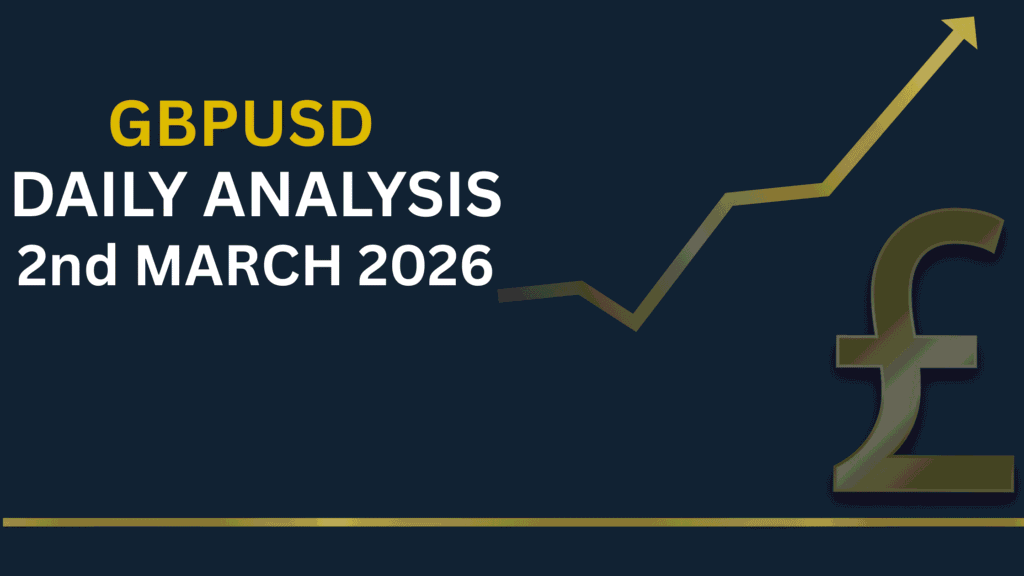 GBPUSD chart showing key levels and market structure - 2nd Mar