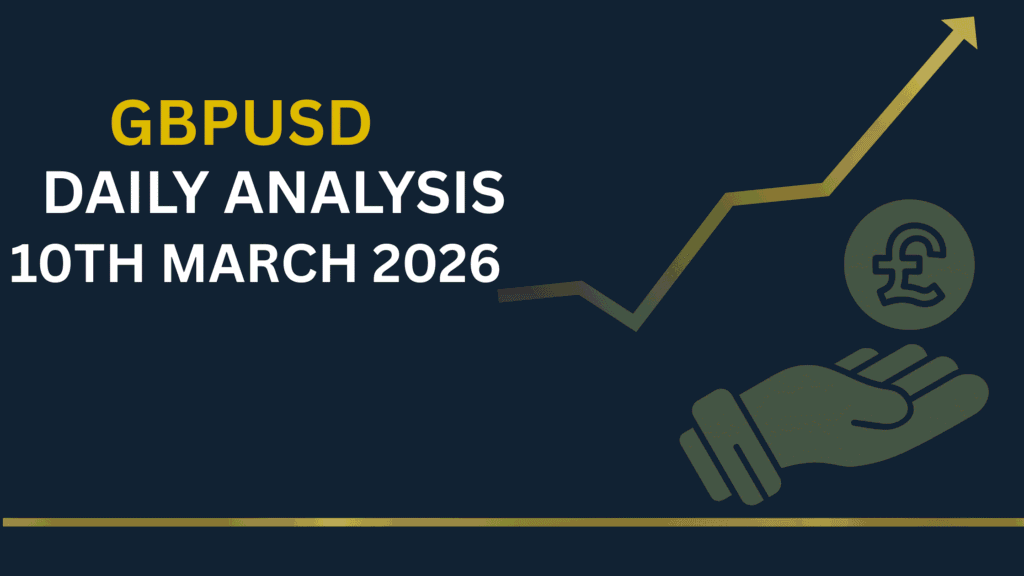 GBPUSD chart showing key levels and market structure 10th Mar