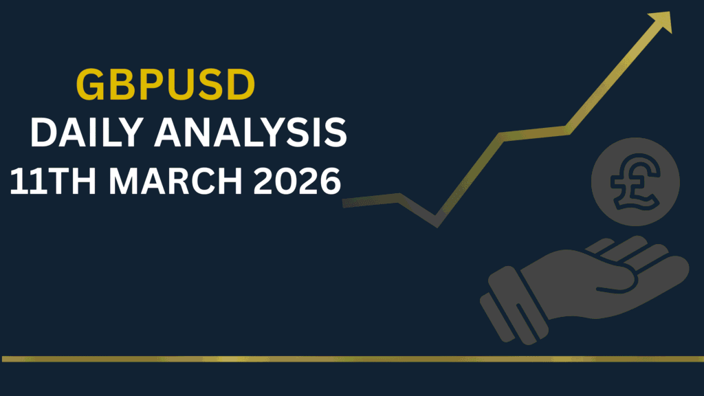 GBPUSD chart showing key levels and price structure 11th Mar