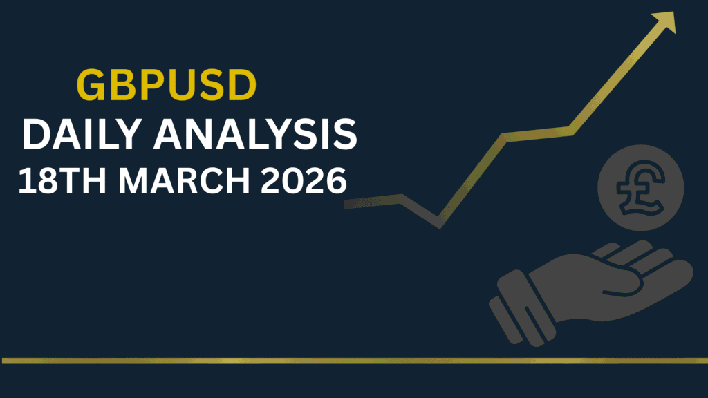 GBPUSD chart showing key zones and price structure 18th Mar