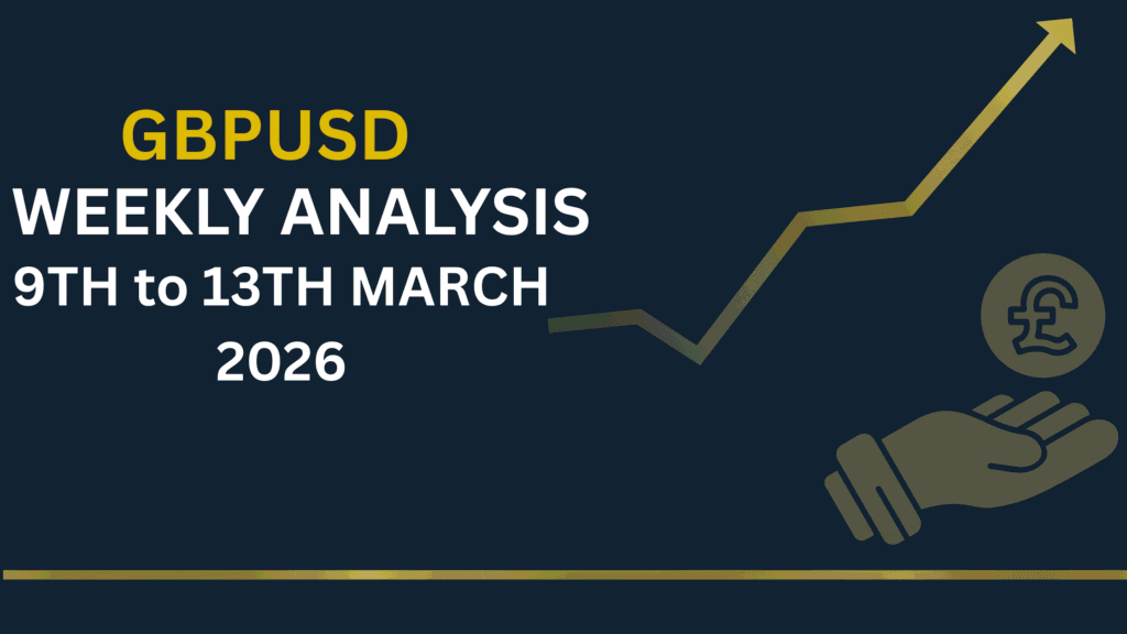 GBPUSD weekly chart showing key levels and Price structure 9–13 Mar