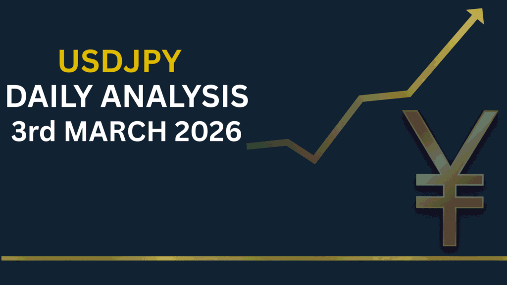 USDJPY chart showing key levels and market structure 3rd Mar