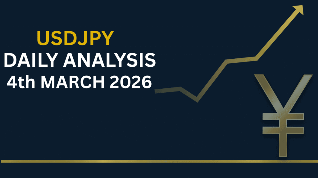 USDJPY chart showing key levels and market structure 4th Mar