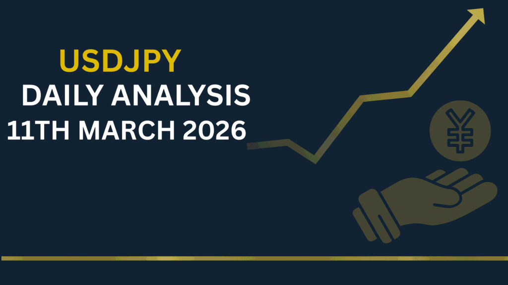 USDJPY chart showing key zones and price structure 11th Mar