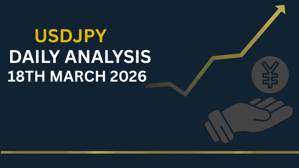 USDJPY chart showing key zones and price structure 18th Mar