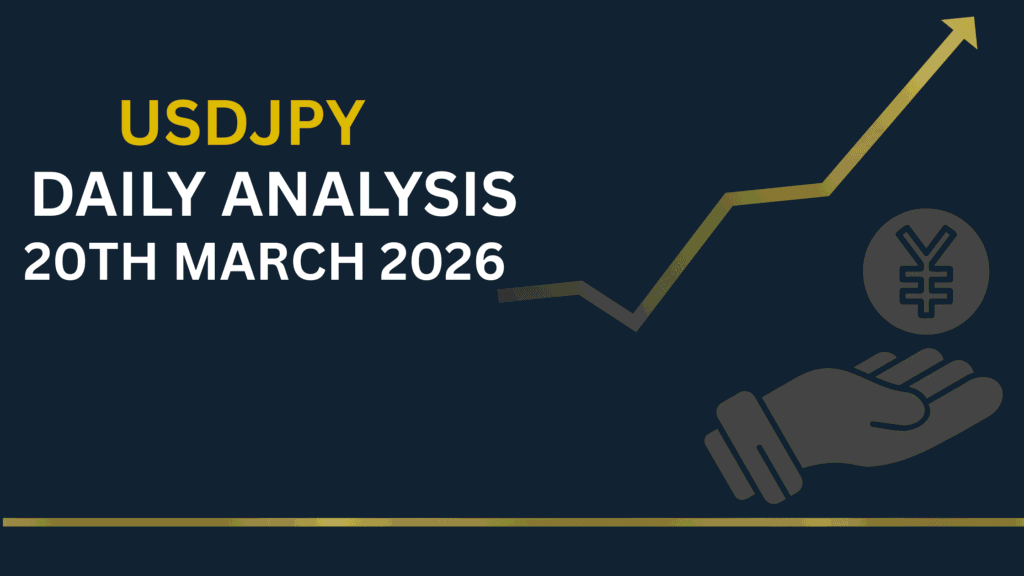 USDJPY chart showing key zones and price structure 20th Mar