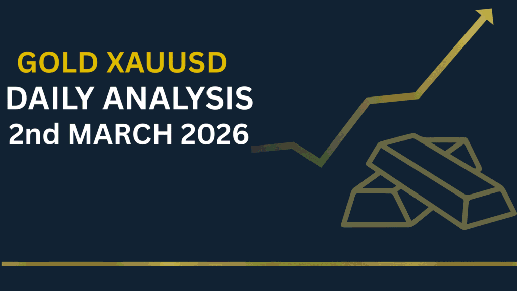 Gold(XAUUSD) chart showing key levels and market structure 2nd Mar