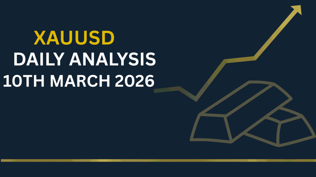 Gold (XAUUSD) chart showing key levels and market structure 10th Mar