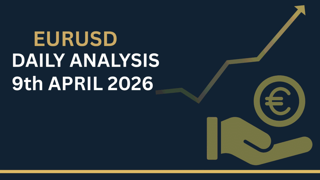 EURUSD chart showing key zones and price structure 9th Apr