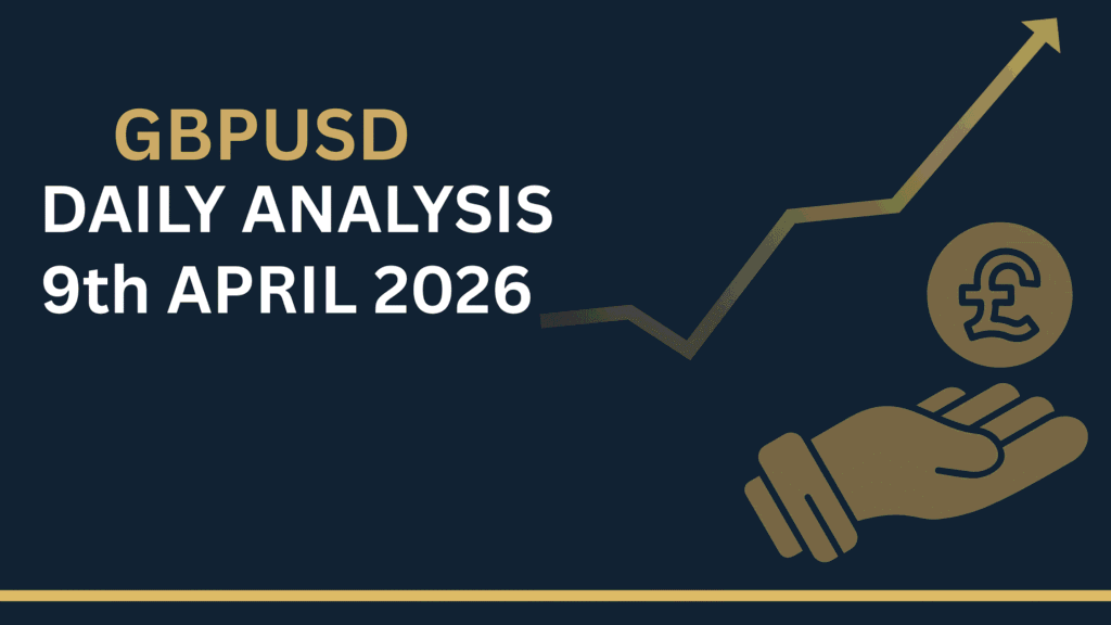 GBPUSD chart showing key zones and price structure 9th Apr