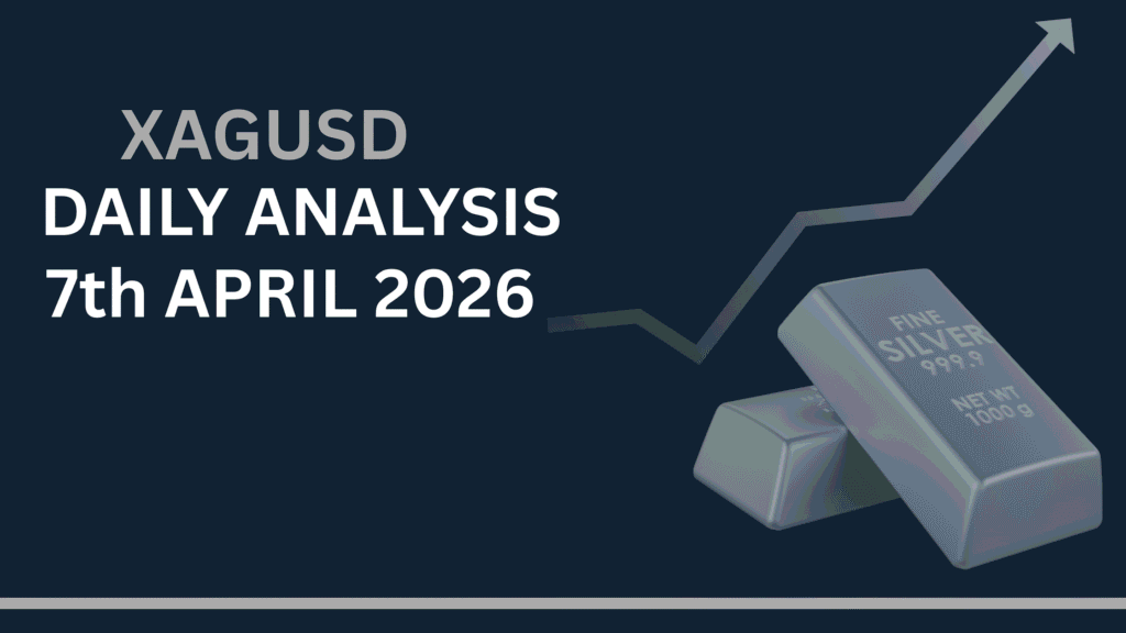Silver (XAGUSD) chart showing key zones and price structure 7th Apr