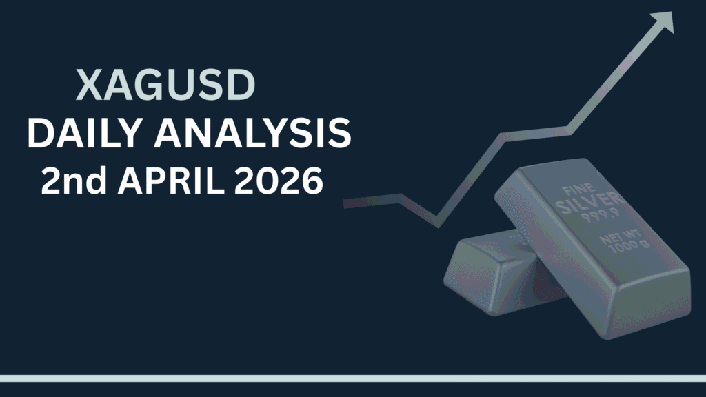 Silver (XAGUSD) chart showing key levels and market structure 2nd Apr