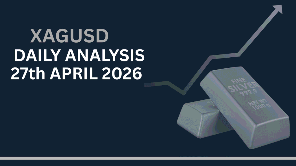 Silver Price forecast (XAGUSD) chart showing key zones and price structure 27th Apr