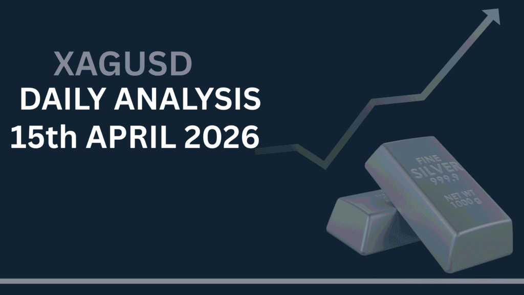 Silver Price Forecast (XAGUSD) chart showing key zones and price structure 15th Apr