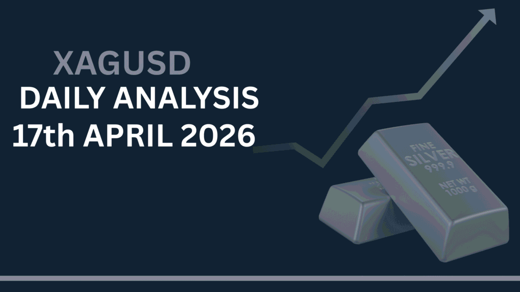 Silver Price Forecast (XAGUSD) chart showing key zones and price structure 17th Apr