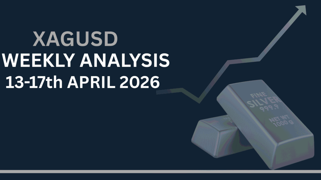 Silver Price Forecast (XAGUSD) weekly chart showing key levels and market structure 13–17 Apr