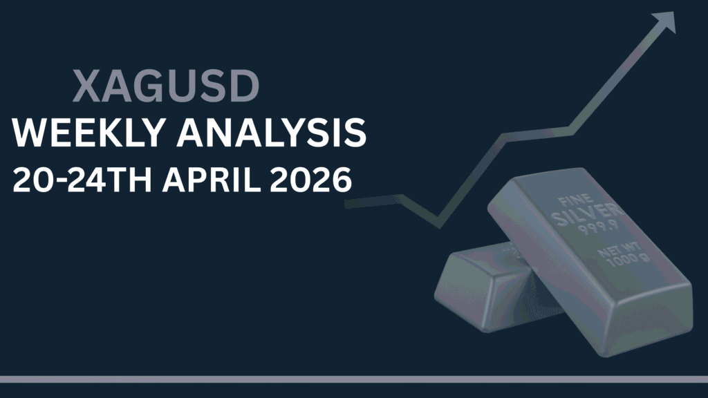 Silver Price Forecast (XAGUSD) weekly chart showing key levels and market structure 20–24 Apr