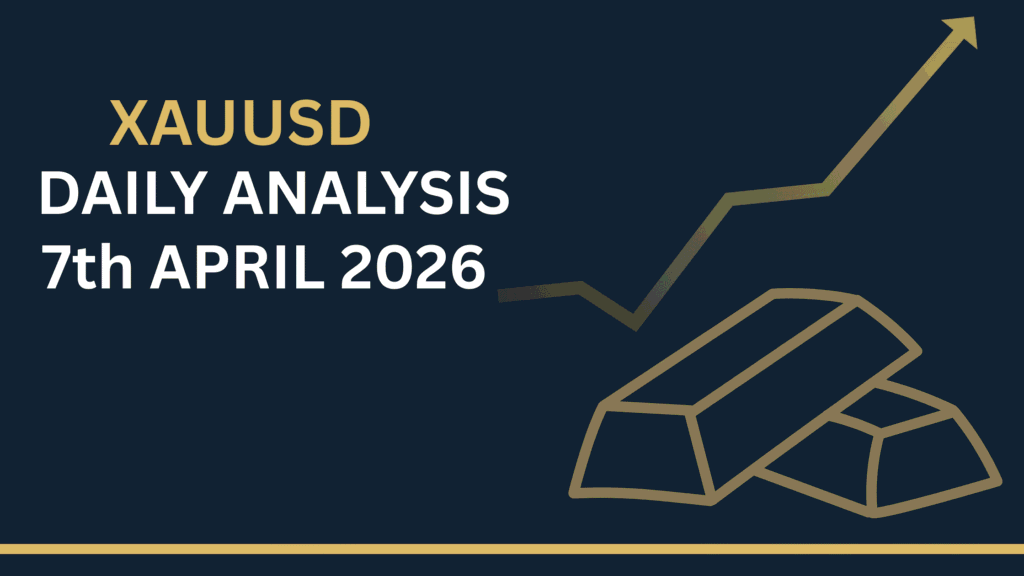 Gold (XAUUSD) chart showing key zones and price structure 7th Apr