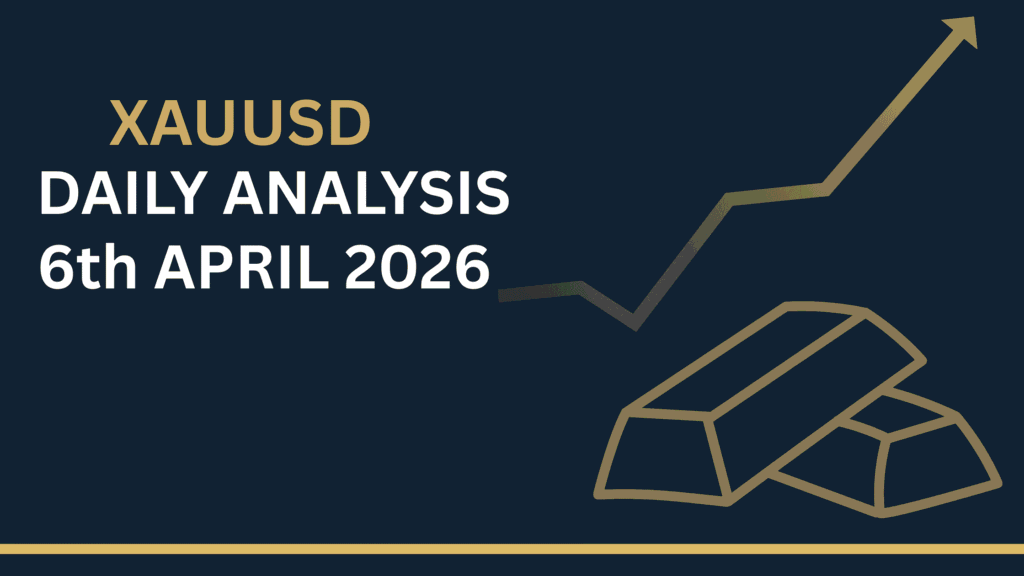 Gold (XAUUSD) chart showing key levels and market structure 6th Apr