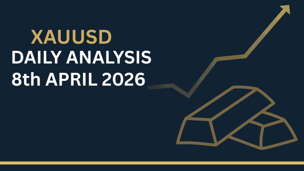 Gold (XAUUSD) chart showing key levels and market structure 8th Apr