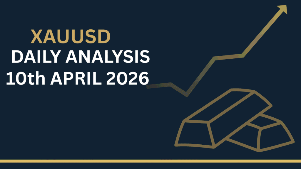 Gold (XAUUSD) chart showing key levels and market structure 10th Apr