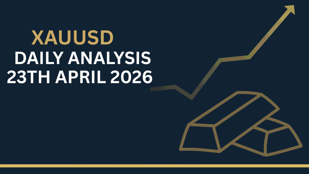 Gold Price Forecast (XAUUSD) chart showing key zones and price structure 23th Apr