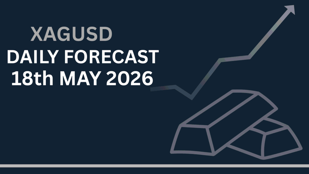 Silver Price Forecast (XAGUSD) chart showing key levels and market structure 18th May