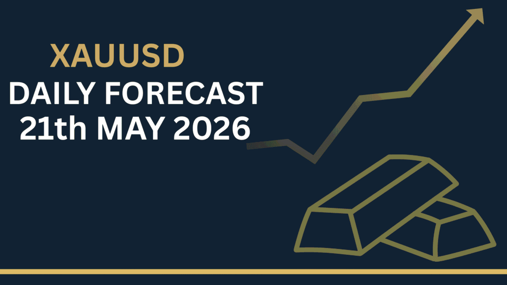 Gold Price Forecast (XAUUSD) chart showing key zones and price structure 21th May