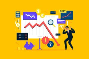 Trader reviewing a losing trade on a market chart, illustrating how every trading strategy experiences losses and temporary drawdowns as part of long-term performance.