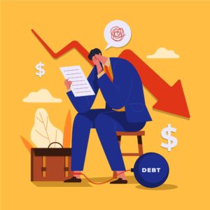 Trader sitting thoughtfully in front of market charts after a losing trade, illustrating why accepting losses is difficult due to emotional attachment, ego, and the fear of being wrong in trading.