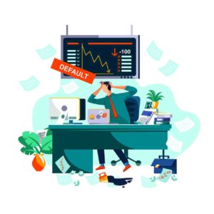 Trader studying market charts with uncertainty and hesitation, illustrating why many traders struggle with the concept of thinking in probabilities and often seek certainty before making trading decisions.