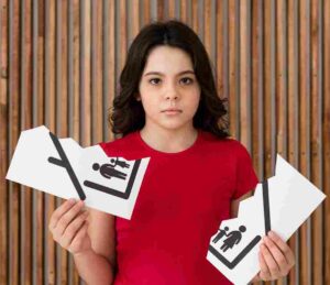 Illustration of recency bias showing a person holding conflicting decision cards, symbolizing how recent experiences influence judgment and decision-making in trading and investing.